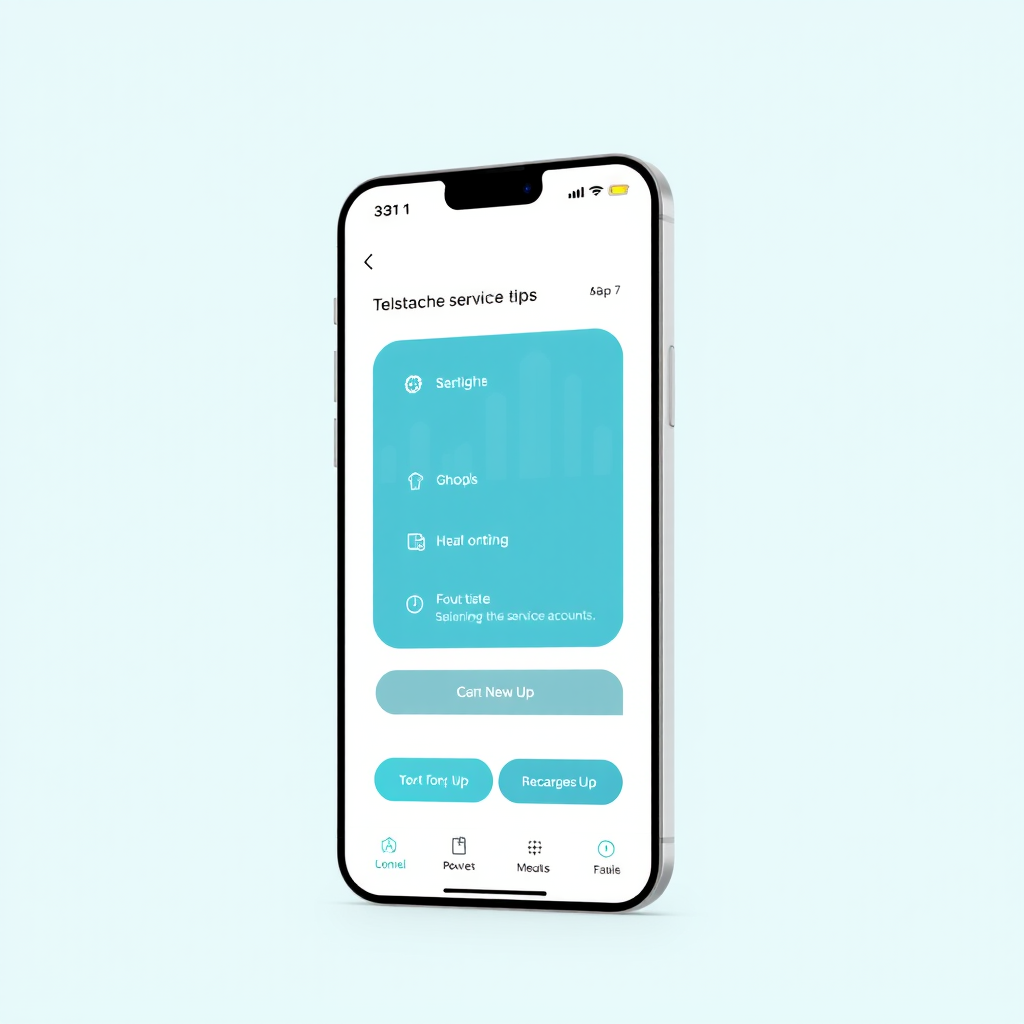 Telstrah App - Modern digital platform for managing and recharging online service accounts